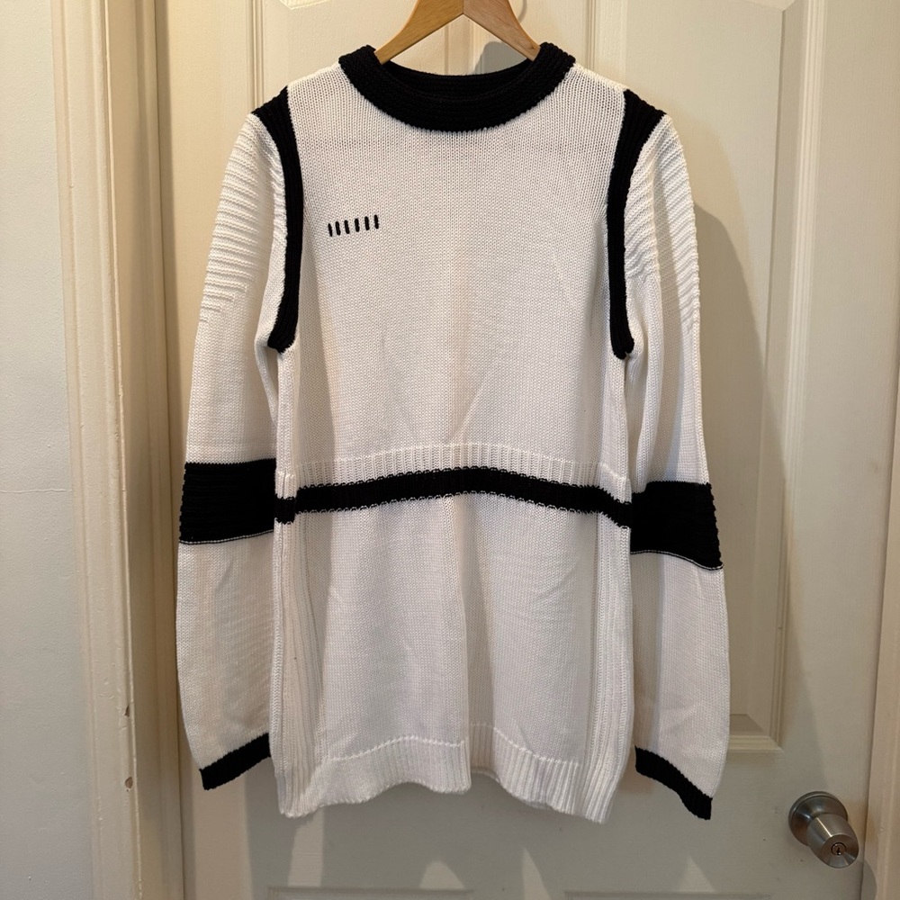 Star Wars, Storm Trooper Inspired White and Black Women’s knit Sweater - Picture 2 of 6